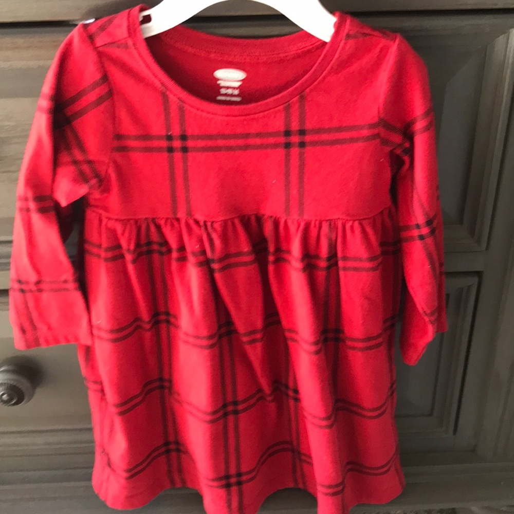 Old Navy Red and Black Plaid Play Dress